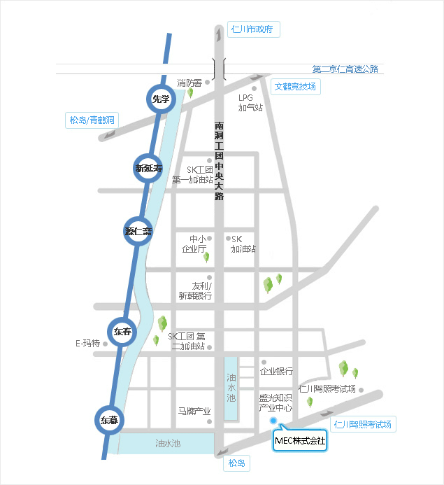 MEC株式会社 公司位置图